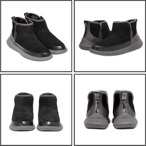 Cole Haan Women's Generation Zerogrand Black Suede Ankle Boots - Picture 12 of 16